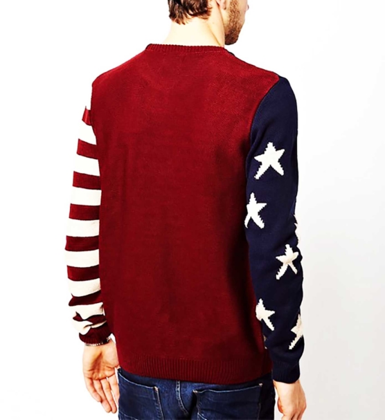 Crewneck Pullover Sweater Baby Alpaca_ USA Flag_v2_sddd
