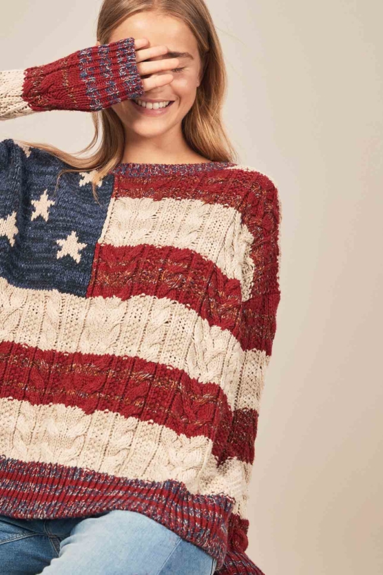 Women_Royal Alpaca Crewneck Sweater Pullover-USA_flag pattern_braided_v1_AMZN_sd1