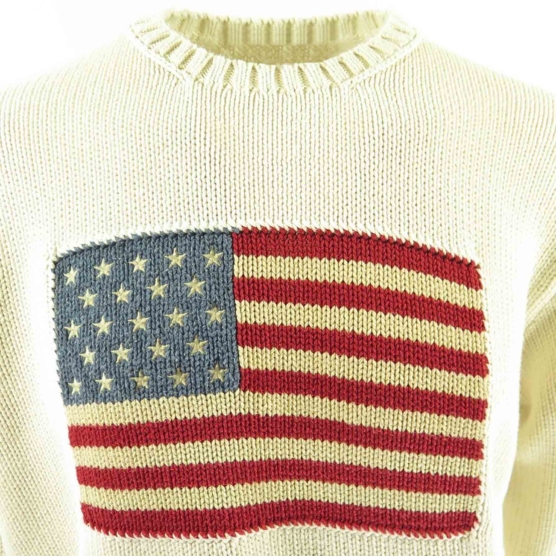 Cashmere Sweater USA flag polo OffWhite_AMZN111_sd111