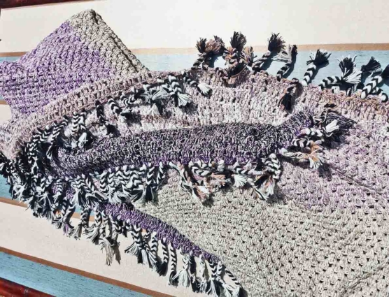 Royal Alpaca throw blanket crochet_purple-beige_mixed_v9999_sd