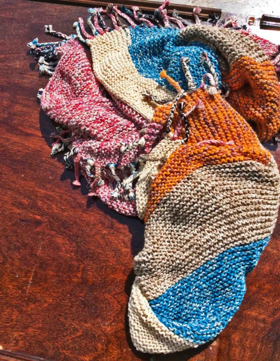 Royal Alpaca throw blanket Crochet Muti stripes AMZN2 sd88