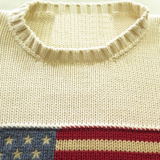 Cashmere Sweater USA flag polo OffWhite_AMZN555_sd5555